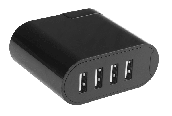 A picture of a 4-Port USB Charger