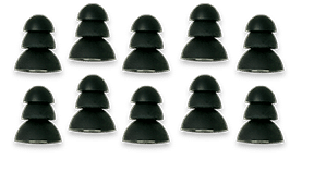 Product image of ear bud replacement pieces.