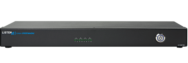 Front side of the LW-200 eight channel Listen EVERYWHERE server