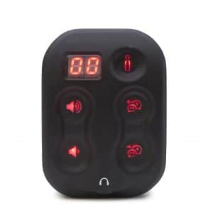 Front view of tour seatback controller